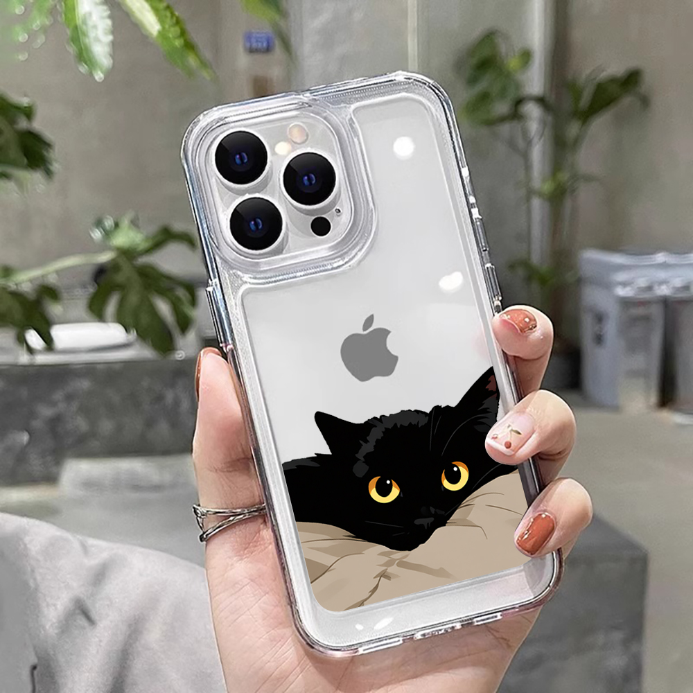 Xiaomi Redmi Note 14 - Gatto nero Divertente Coppia Cassa Del