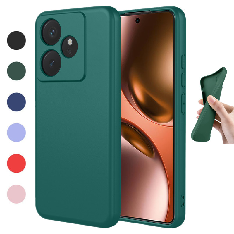 Realme Gt 6 - Custodia Protettiva Flessibile in Silicone Liquido
