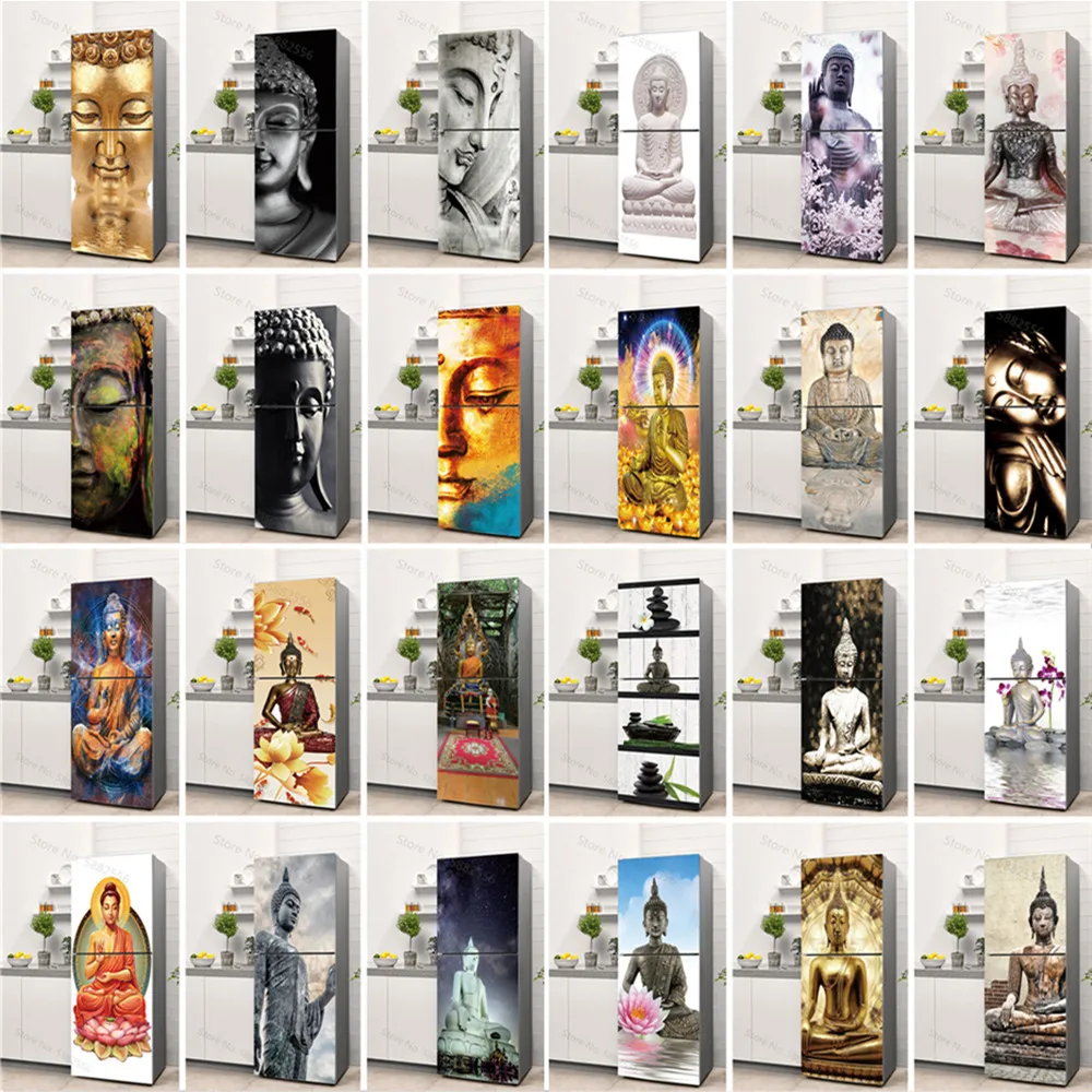 Full Cover Adhesive - Buddha Art vinile adesivo per frigorifero